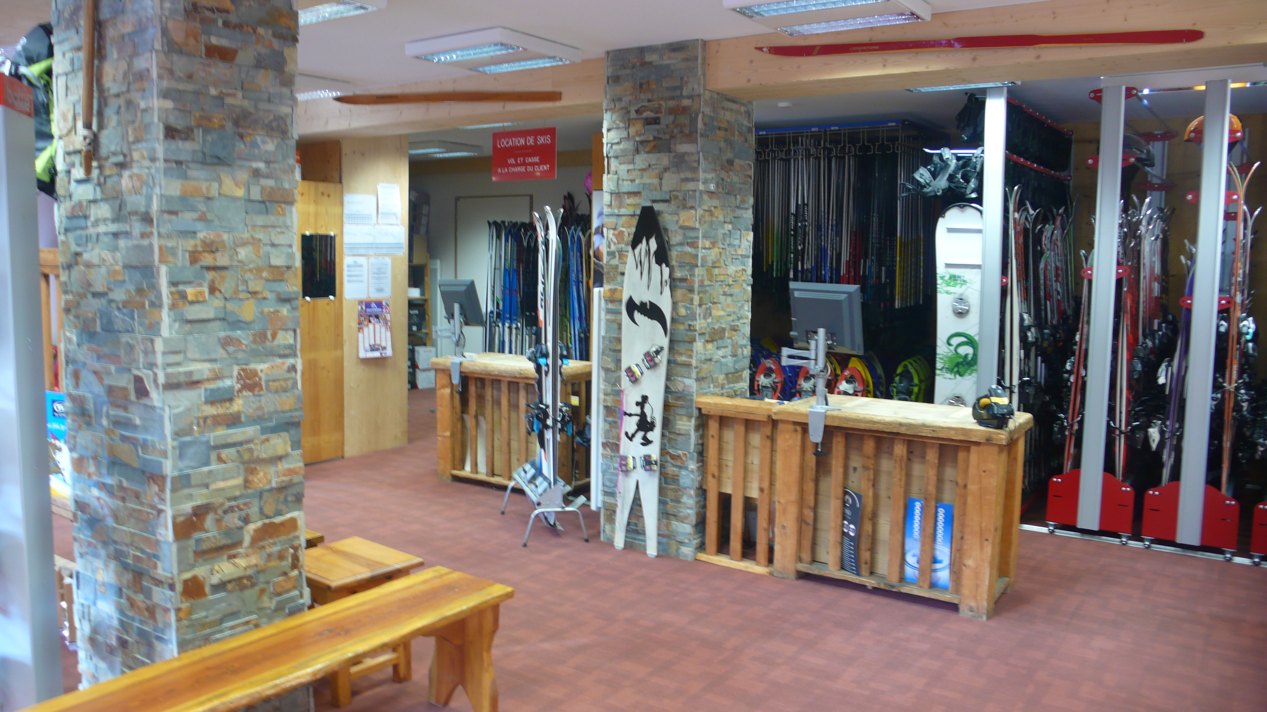 Comptoir magasin Bec Skis